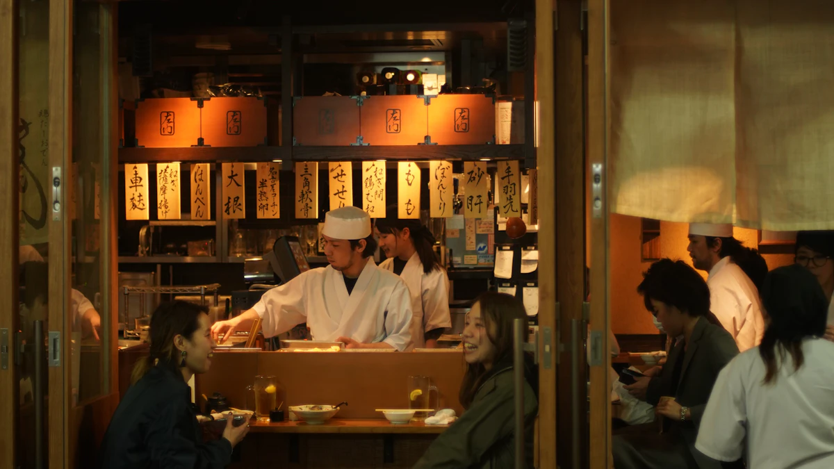Salle de restaurant à l'ambiance soignée