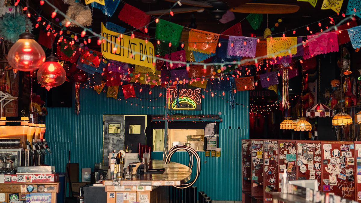 Salle de restaurant à l'ambiance soignée