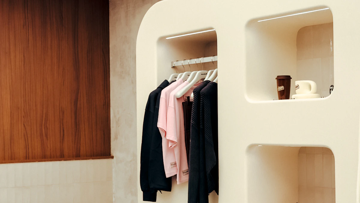 Intérieur de boutique moderne et épurée