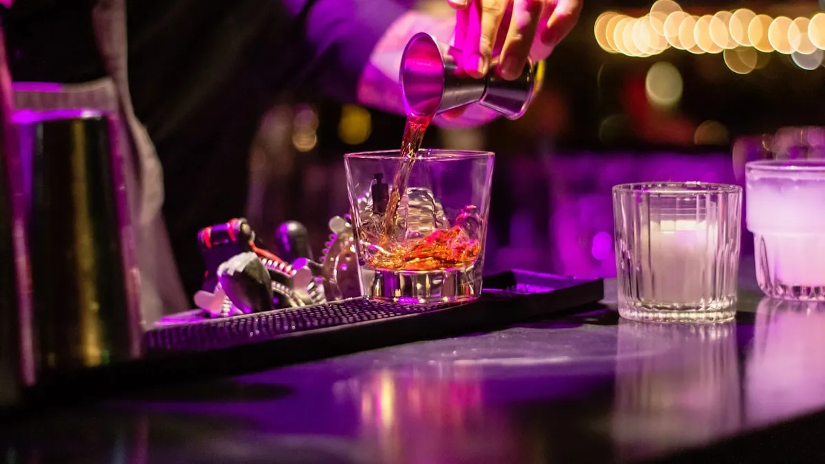 Bar à l'ambiance travaillée
